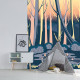 Papier peint adhésif panoramique Zepelin