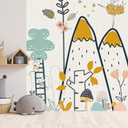 Papier peint adhésif panoramique Mouse Kids