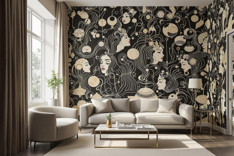 Papier peint cocteau : élégance et style artistique.jpg