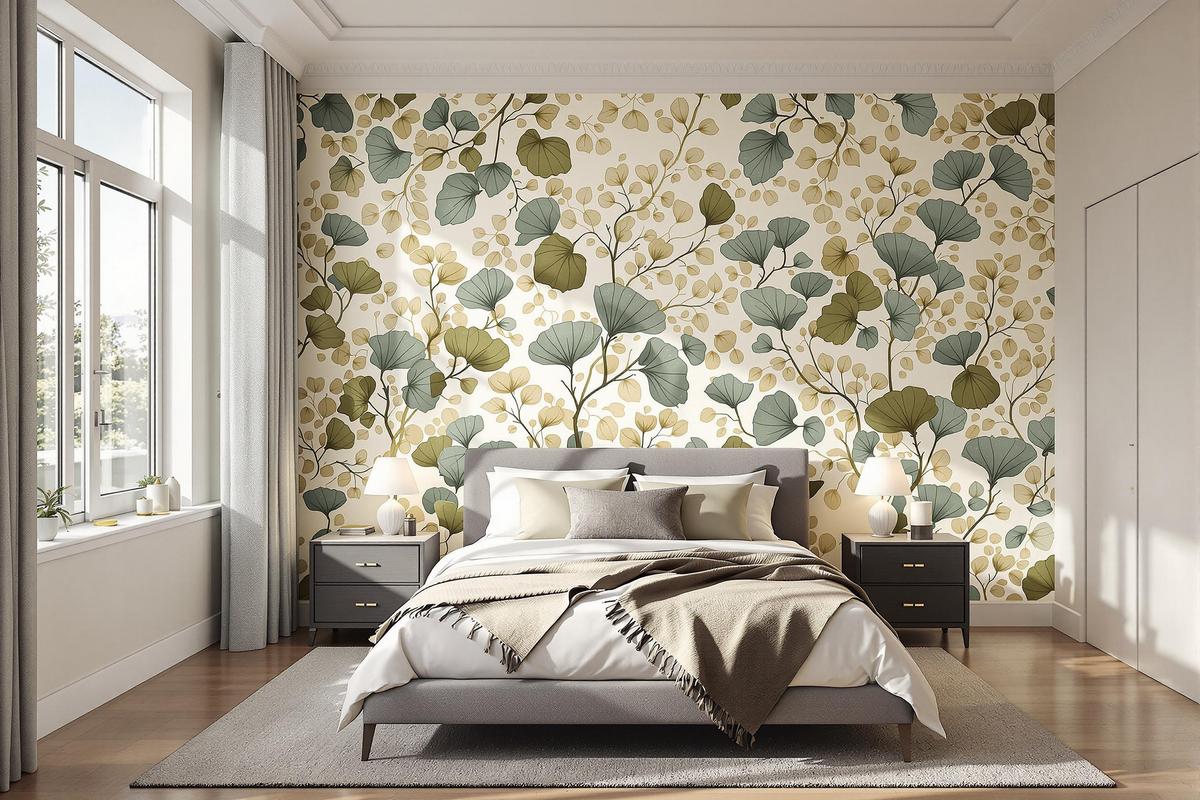 Papier peint panoramique adhésif pour chambre gold.jpg