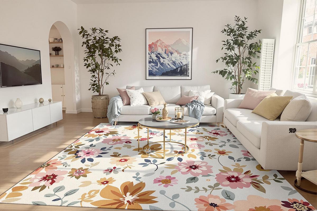 Tapis vinyle : design floral chic pour chaque pièce.jpg